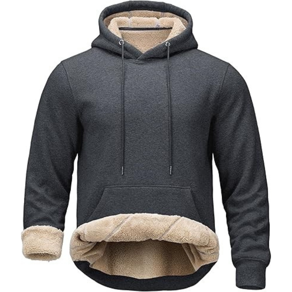 Warm Fleece Lined Pullover Hoodie