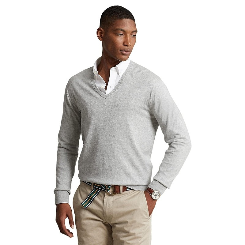 Cotton V Shaped Comfy Fit Sweater