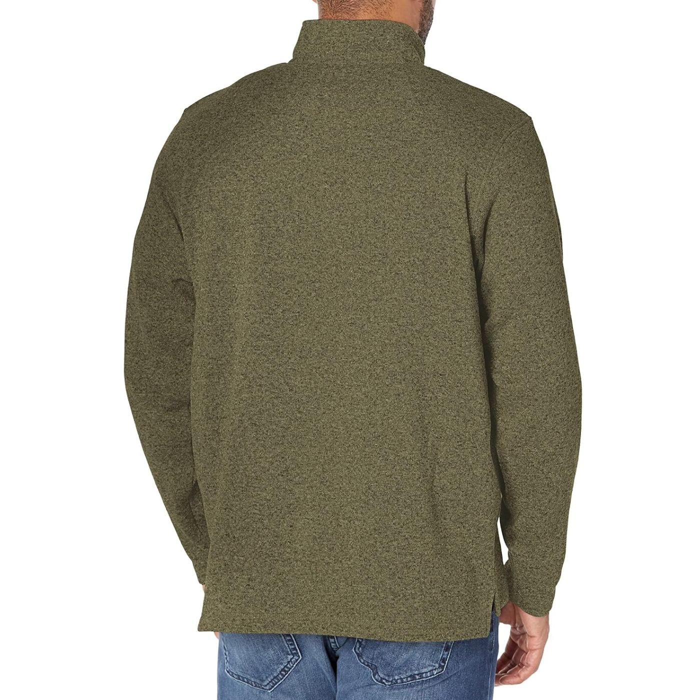 Mens Long Sleeve Fleece Quarter zip