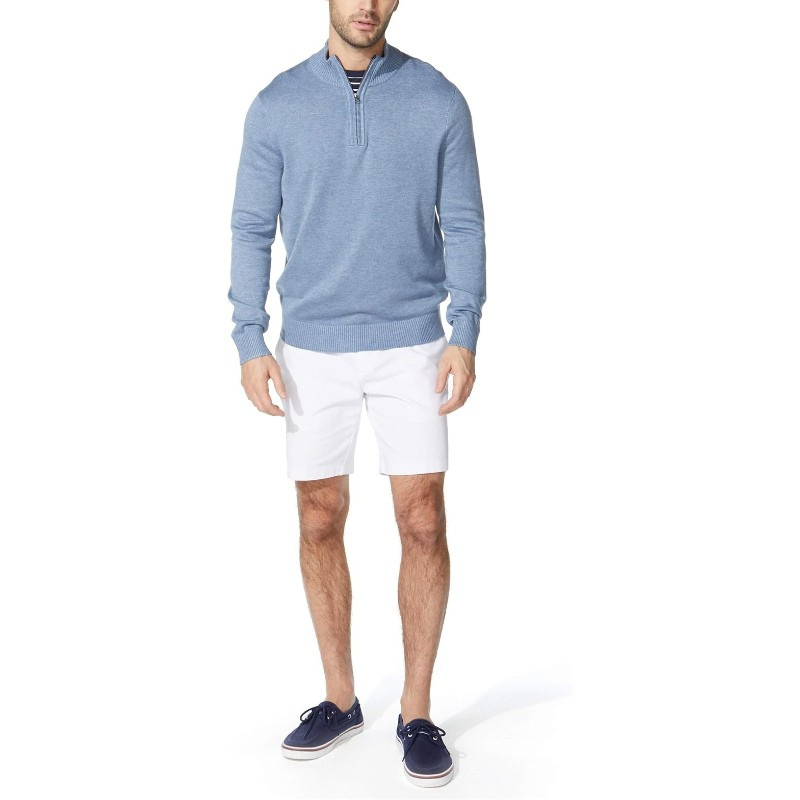Classic Fit Quarter Zip Knit Sweater