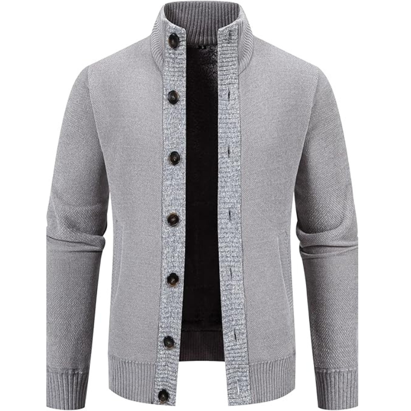 Mens Sweater Cardigan Knitted Long Sleeve Men Sweaters Fall