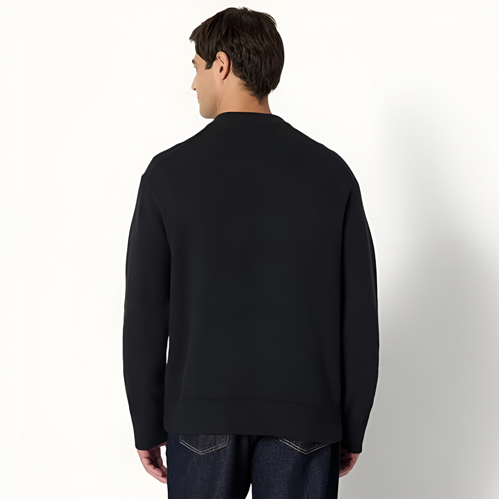 Men's Regular-Fit Cotton Blend V-Neck Sweater