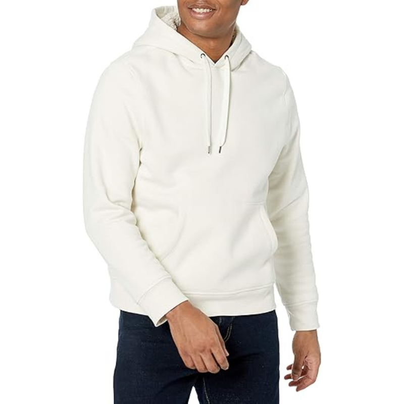 Mens Hoodies Sherpa Lined Pullover