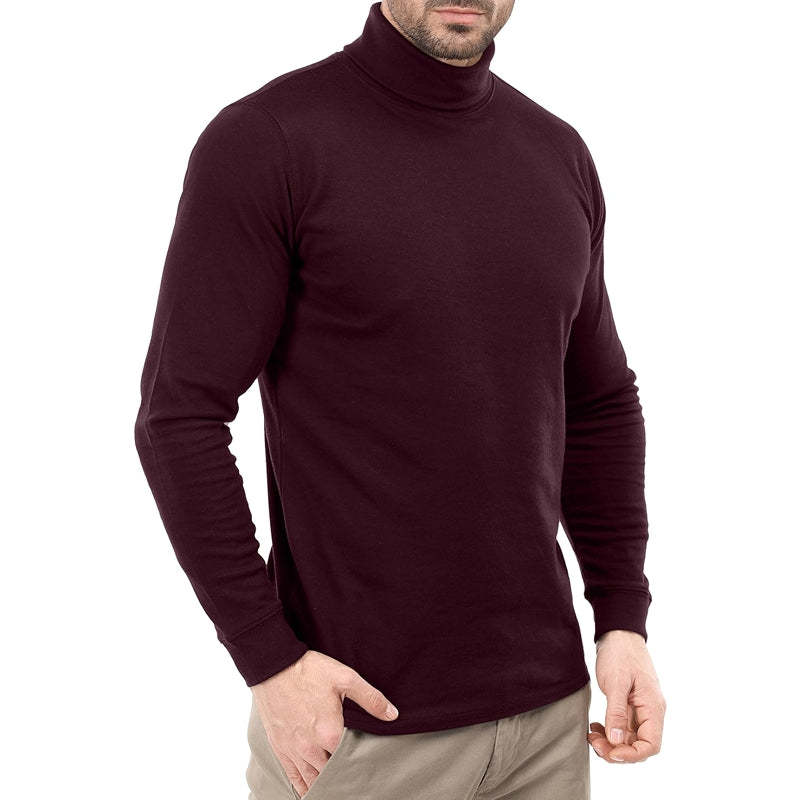 Utopia Wear Turtleneck Slim Fit Lightweight Pullover Top