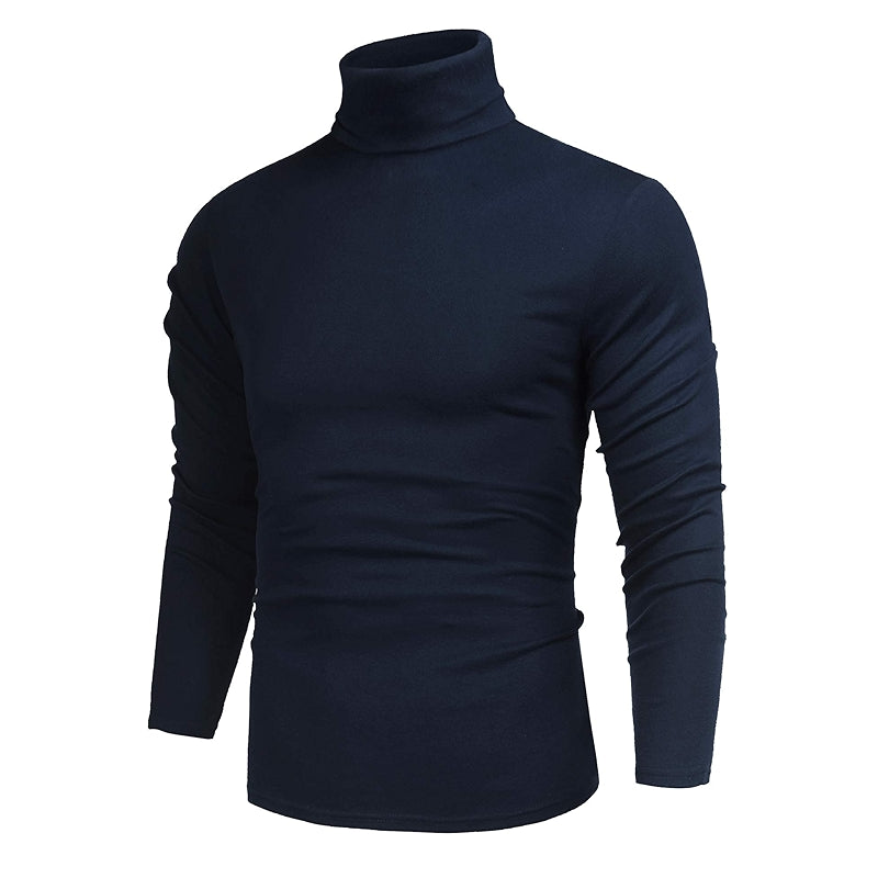Casual Slim Fit Basic Tops Knitted Lightweight Turtleneck Sweater