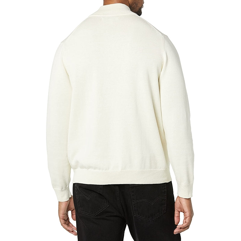 Cotton Quarter Zip Sweater