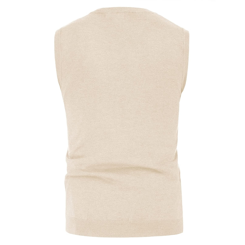 Soft Argyle Sweater Vest Slim Fit V Neck Knitted Pullover Vest