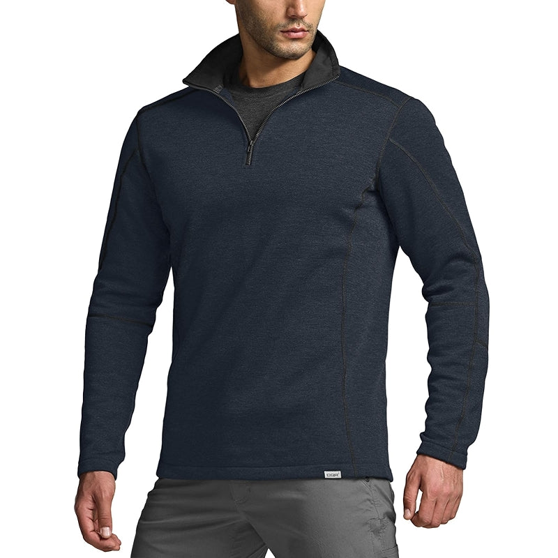 Cqr Thermal Fleece Quarter Zip Sweater Outdoor Lightweight Pullover