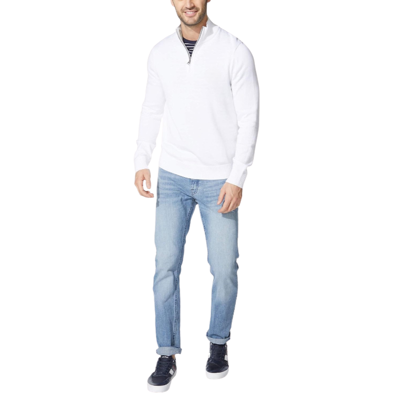 Classic Fit Quarter Zip Knit Sweater