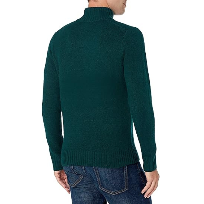 Ribbed High Collar Long Sleeve Sweater