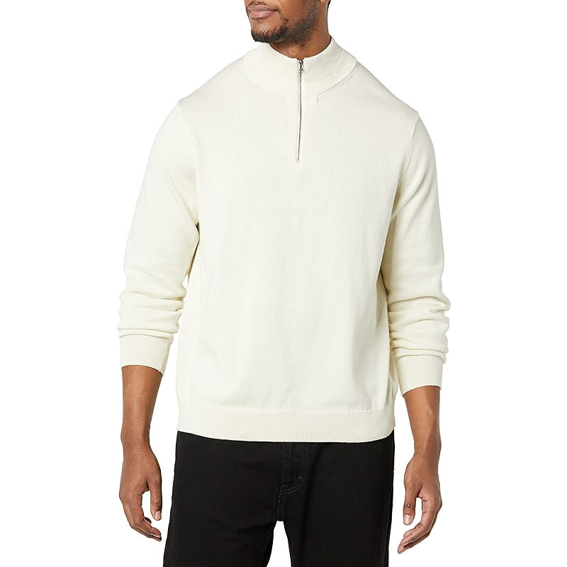 Cotton Quarter Zip Sweater