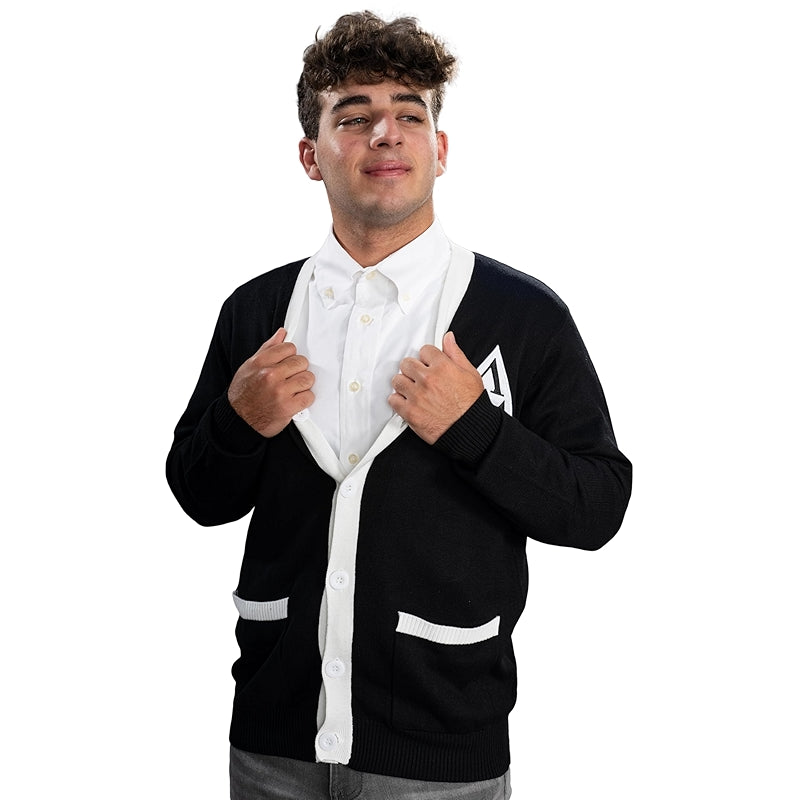 Revenge Of The Nerds Tri Lambda Black And White Costume Cardigan Sweater