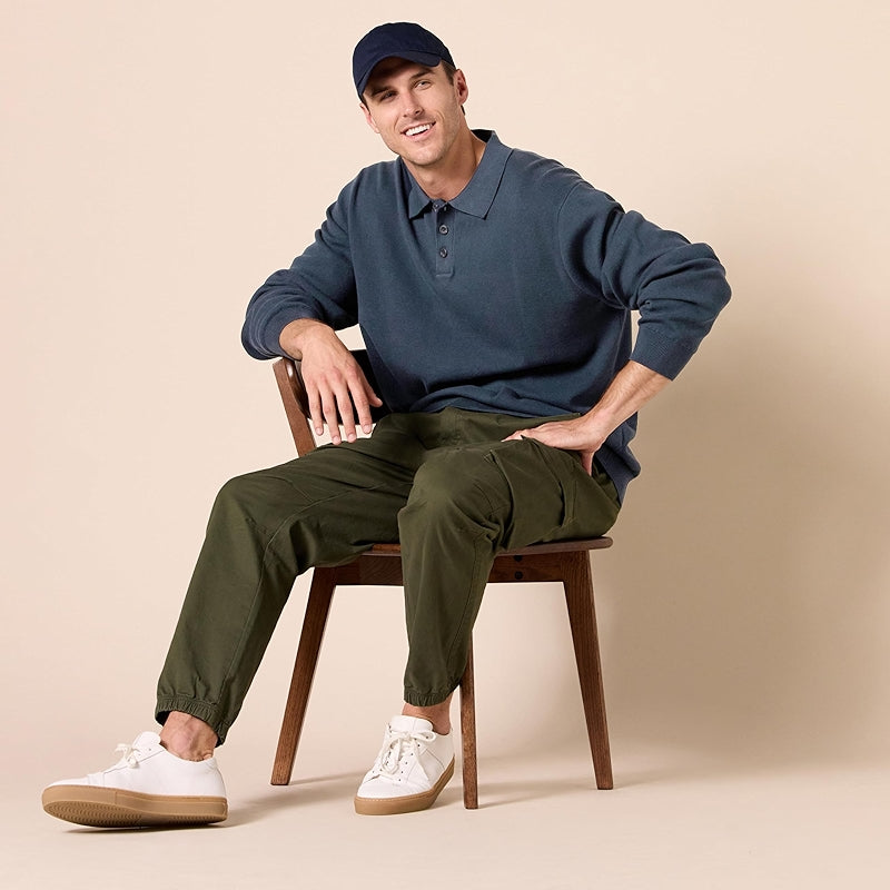 Essentials Relaxed Fit Polo Sweater