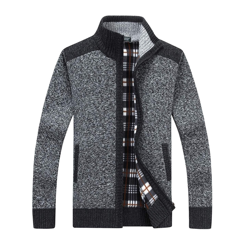 Shawl Collar Cardigan Slim Fit Button Cable Knit Sweater