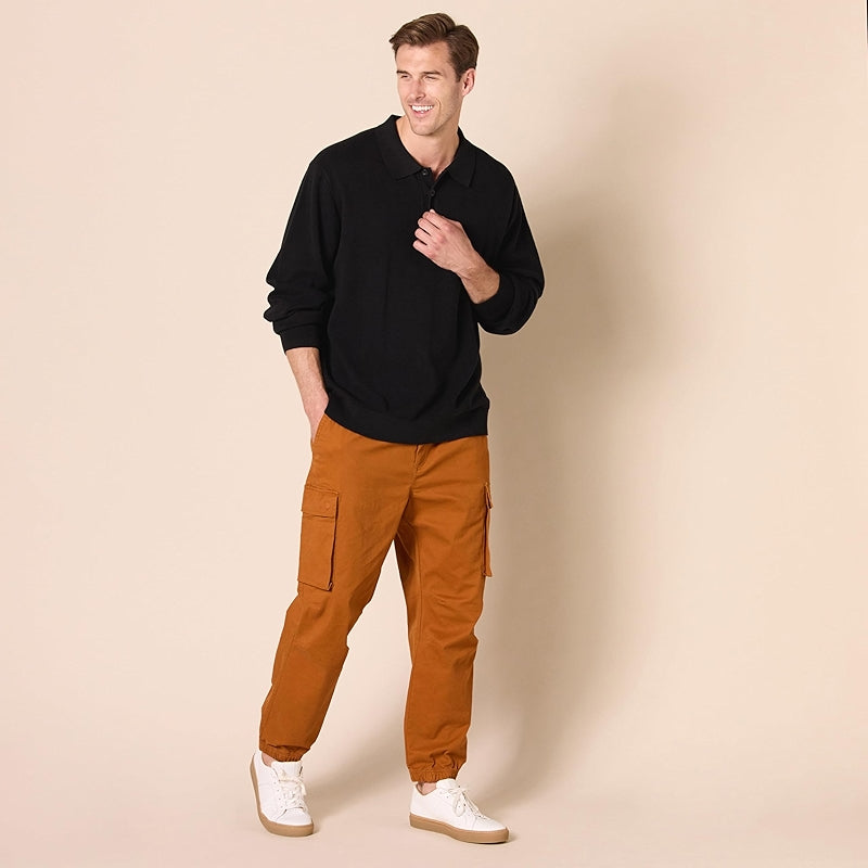 Essentials Relaxed Fit Polo Sweater