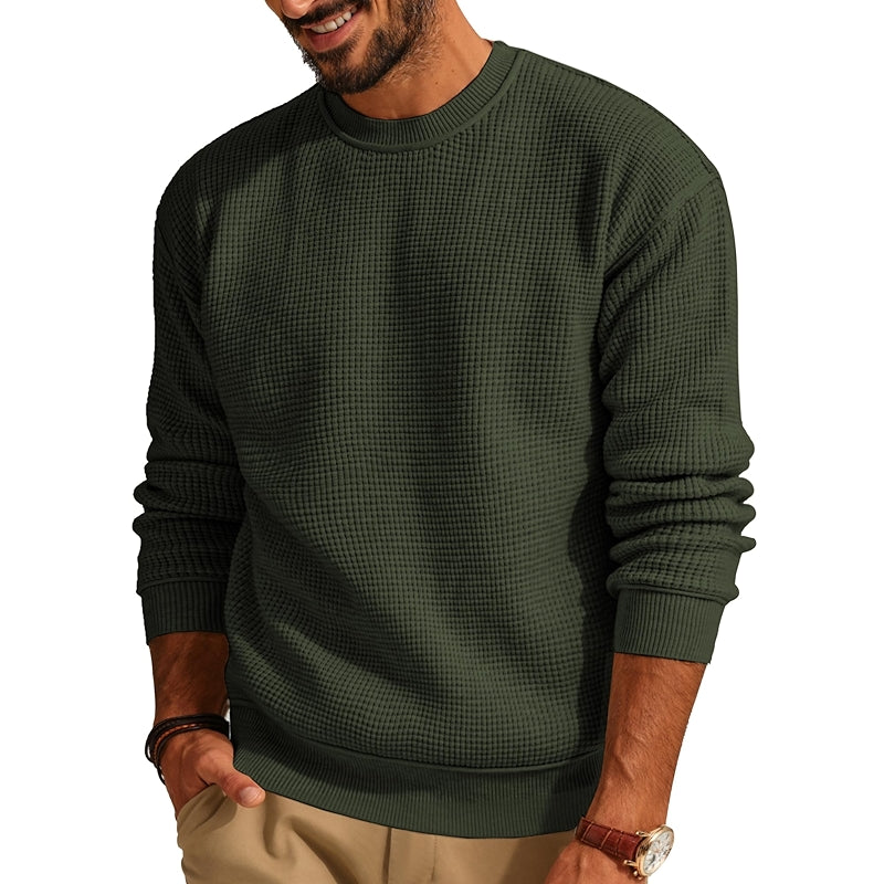 Casual Crewneck Knit Pullover Sweater