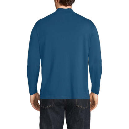 Super T Cotton Blend Mock Turtleneck