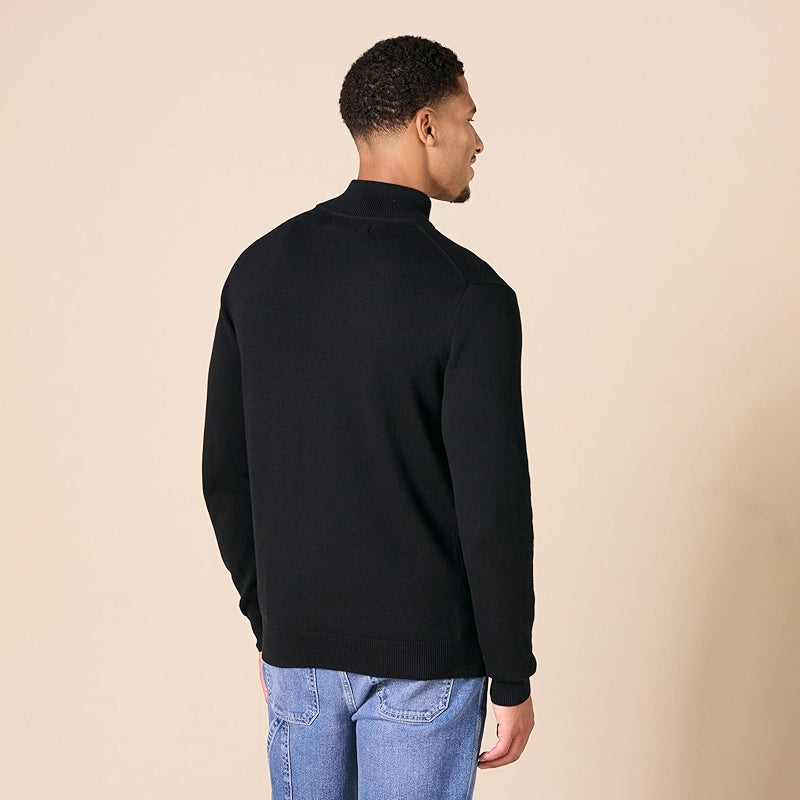 Cotton Quarter Zip Sweater