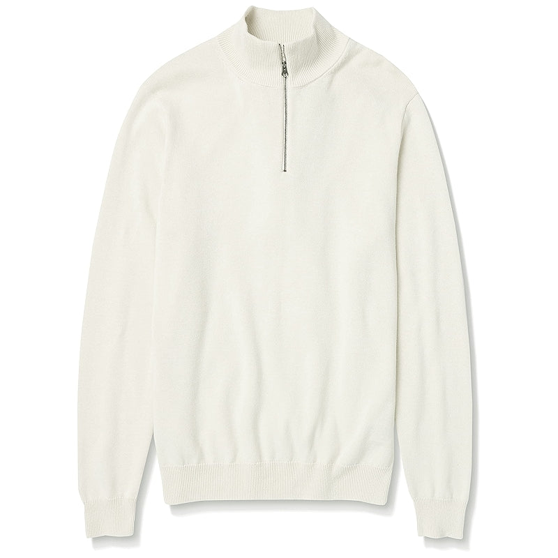 Cotton Quarter Zip Sweater