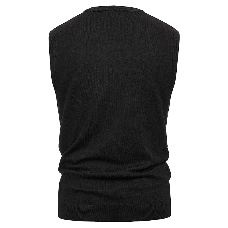 Soft Argyle Sweater Vest Slim Fit V Neck Knitted Pullover Vest