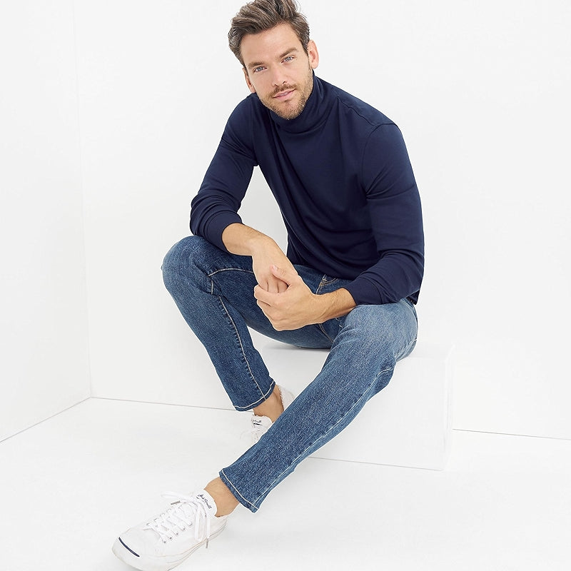 Super T Cotton Blend Turtleneck