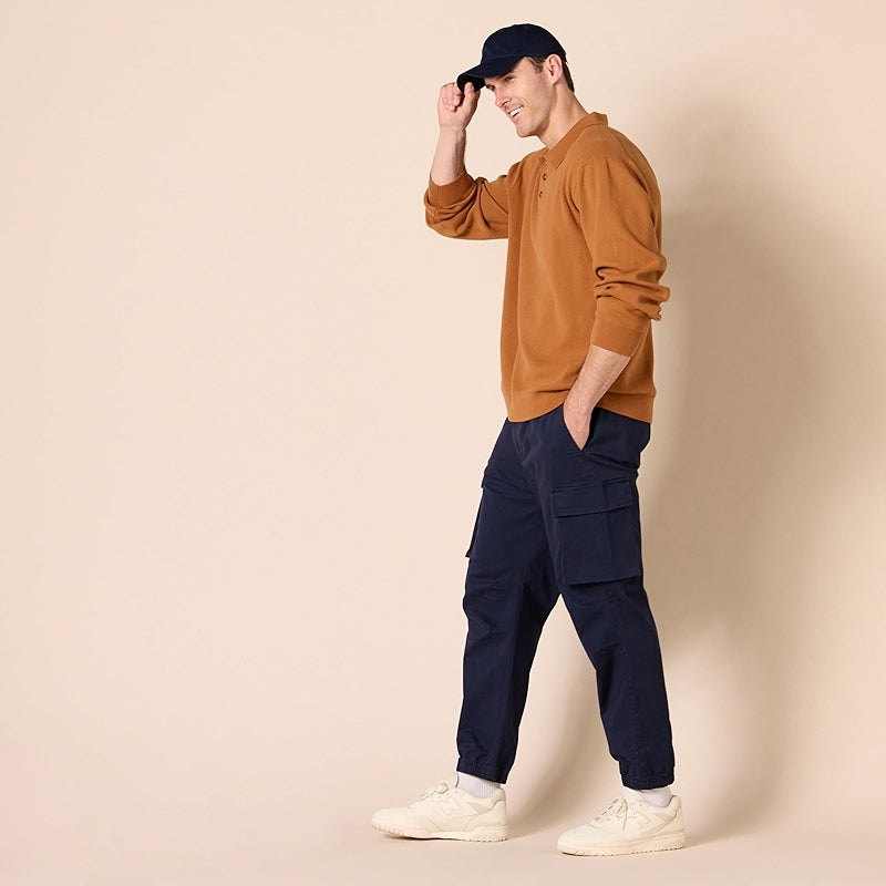 Essentials Relaxed Fit Polo Sweater