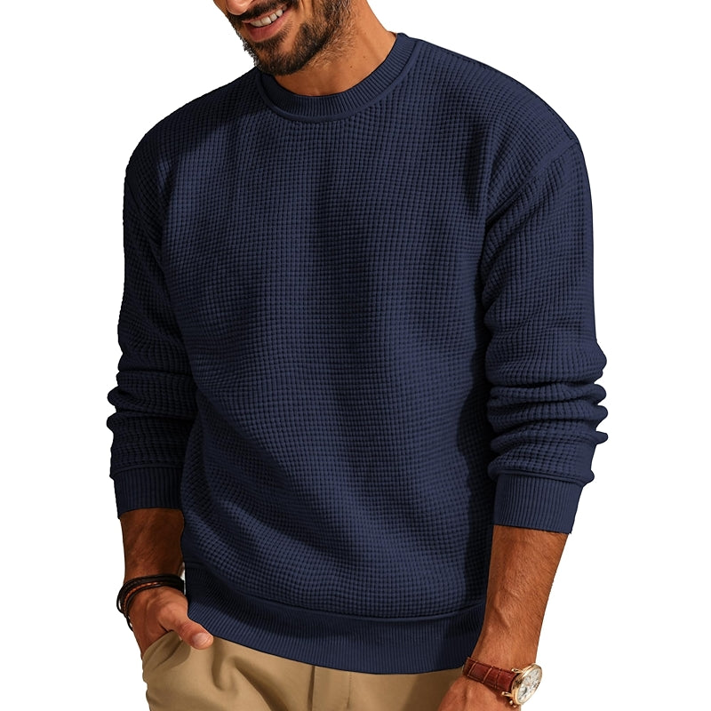 Casual Crewneck Knit Pullover Sweater