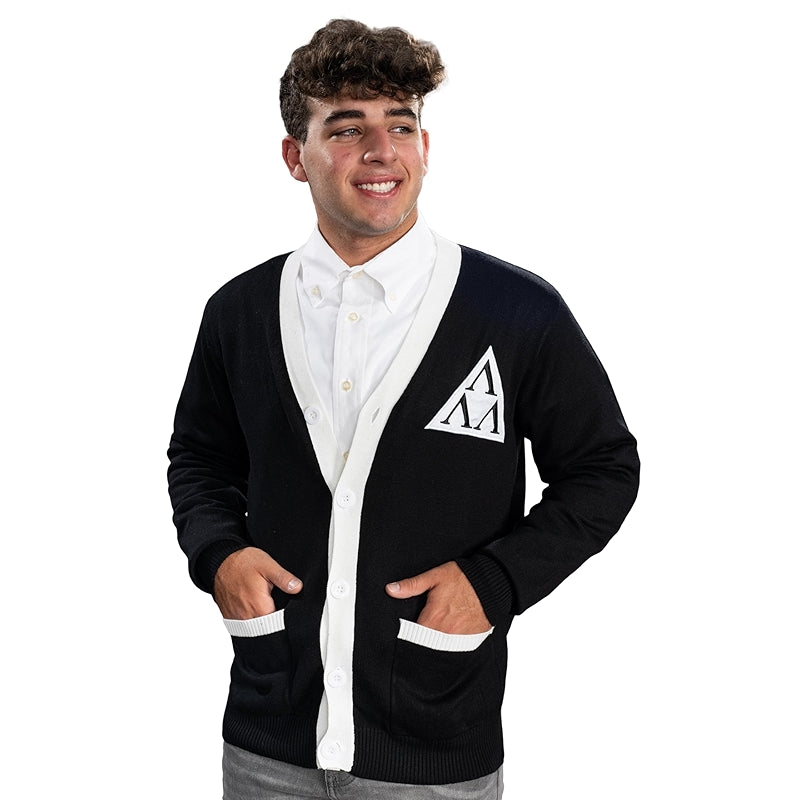 Revenge Of The Nerds Tri Lambda Black And White Costume Cardigan Sweater