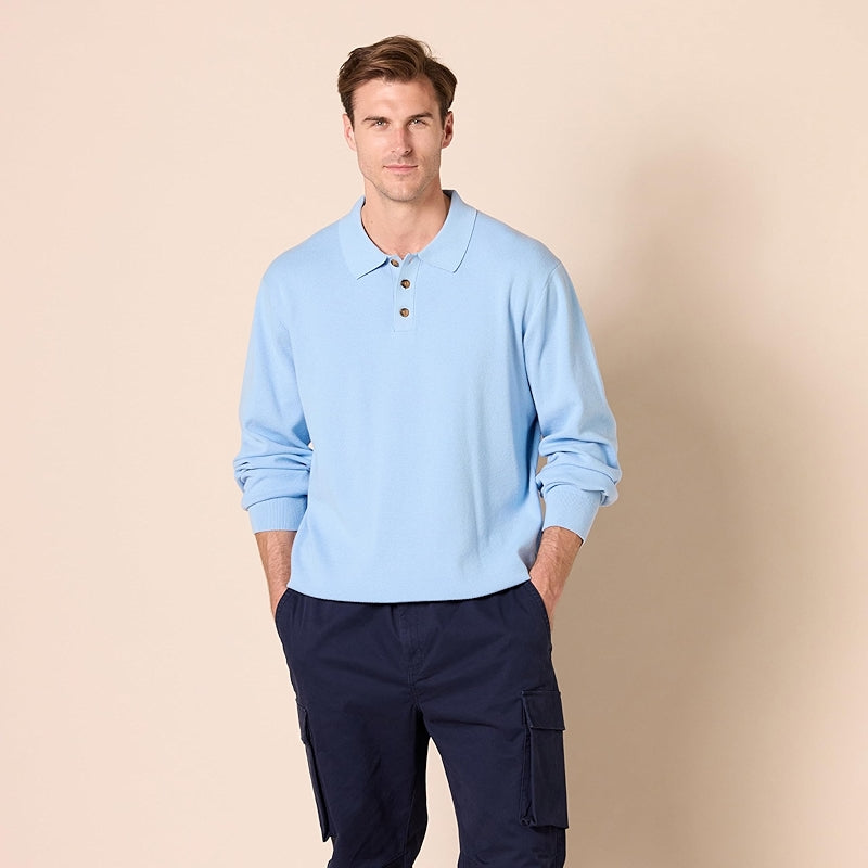 Essentials Relaxed Fit Polo Sweater