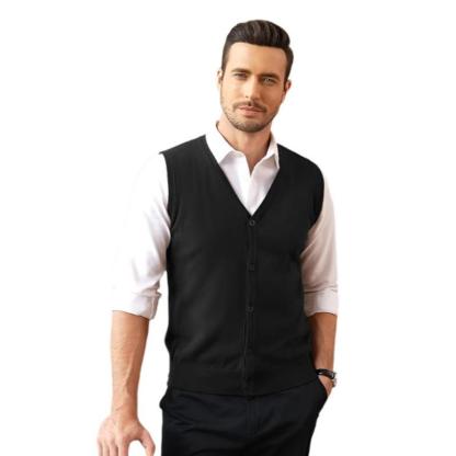 Casual Sleeveless Knitted Button Cardigan Vest