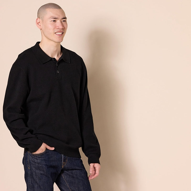Essentials Relaxed Fit Polo Sweater