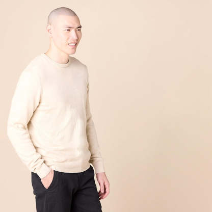 Crewneck Sweater Available In Big And Tall Sizes