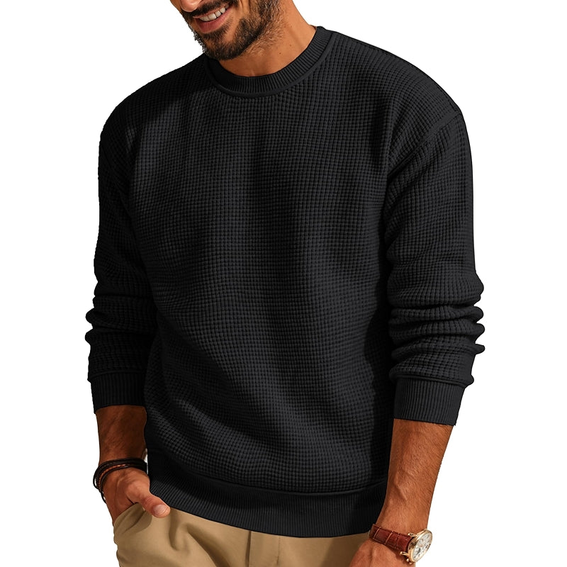 Casual Crewneck Knit Pullover Sweater