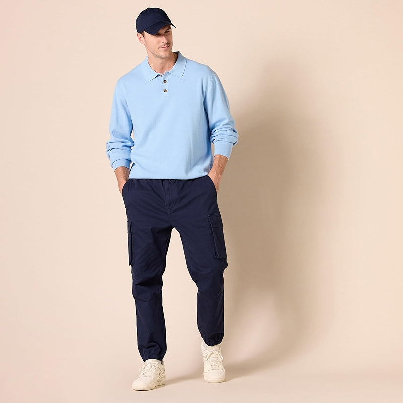 Essentials Relaxed Fit Polo Sweater