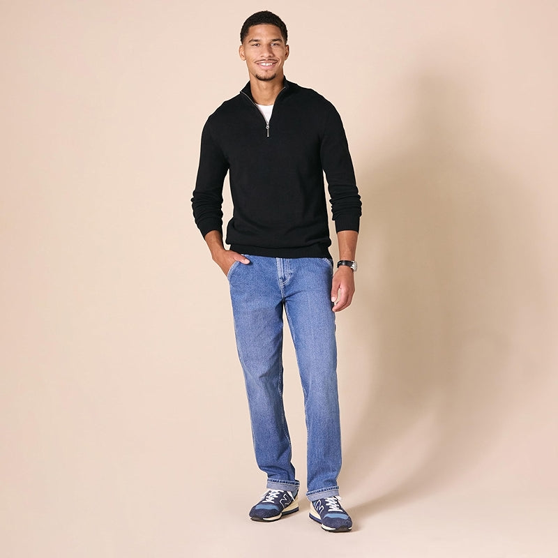 Cotton Quarter Zip Sweater