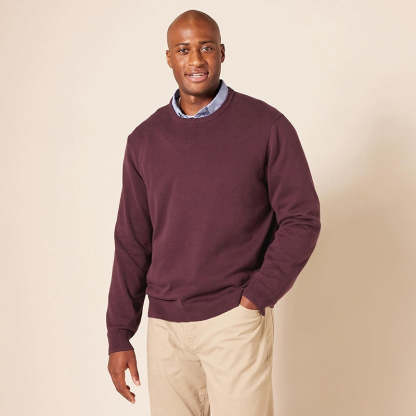 Crewneck Sweater Available In Big And Tall Sizes