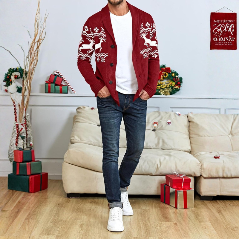 Cable Knit Button Front Cardigan Sweater