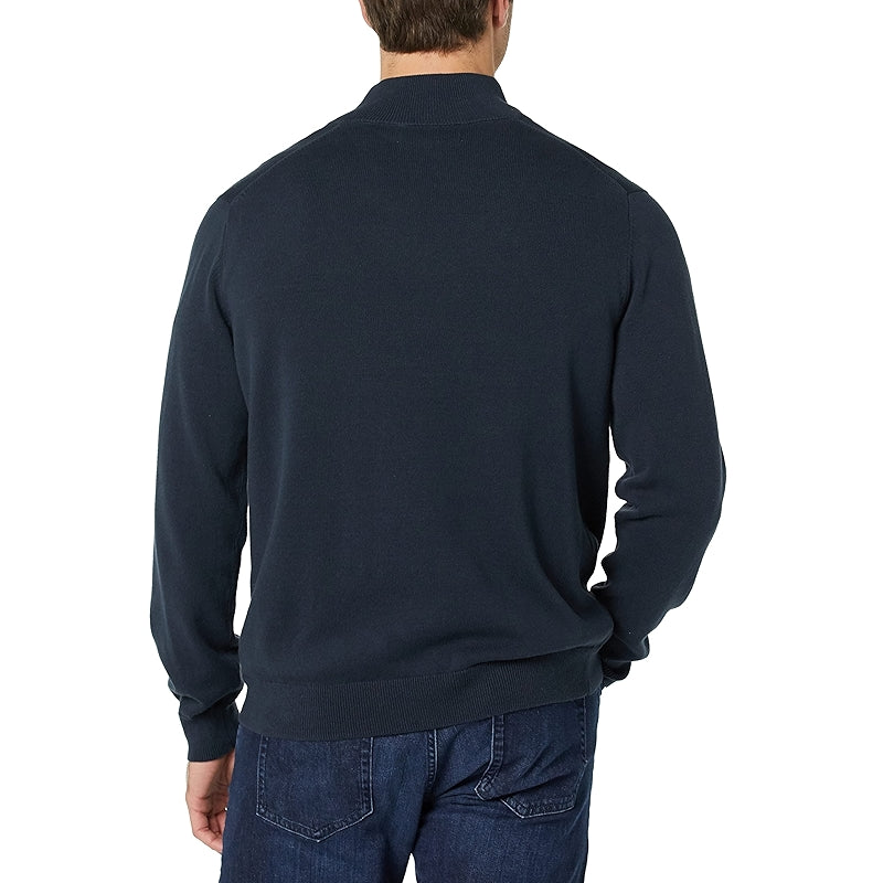 Cotton Quarter Zip Sweater
