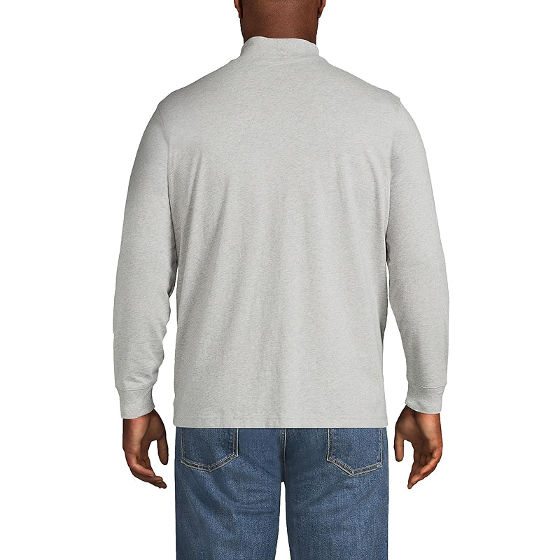 Super T Cotton Blend Mock Turtleneck