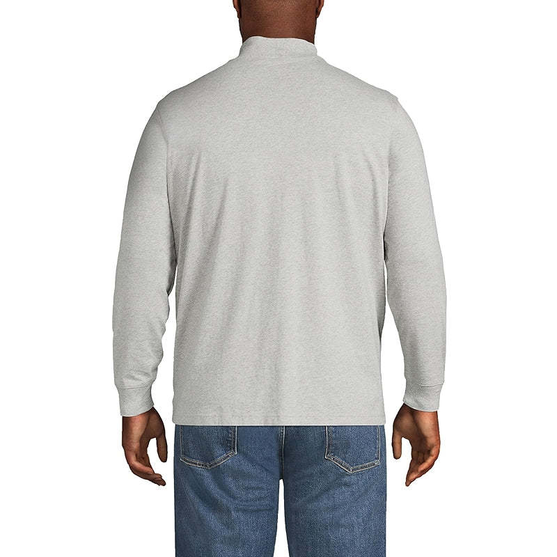 Super T Cotton Blend Mock Turtleneck