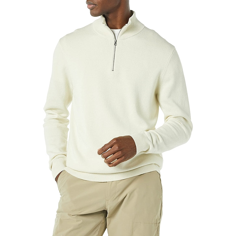 Cotton Quarter Zip Sweater