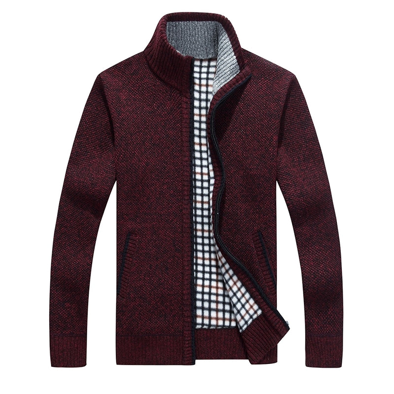 Shawl Collar Cardigan Slim Fit Button Cable Knit Sweater