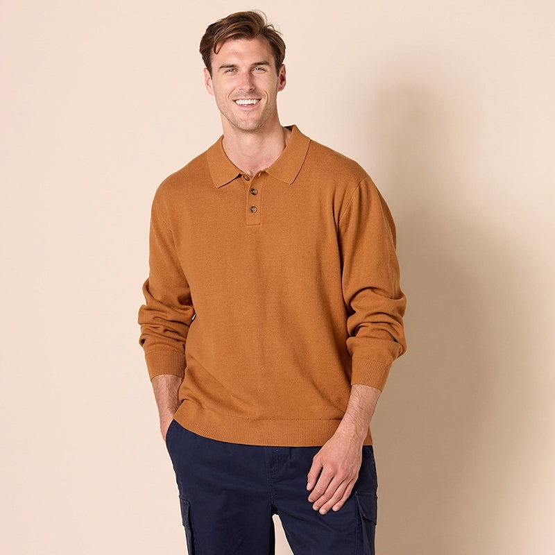 Essentials Relaxed Fit Polo Sweater