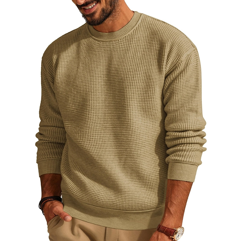 Casual Crewneck Knit Pullover Sweater