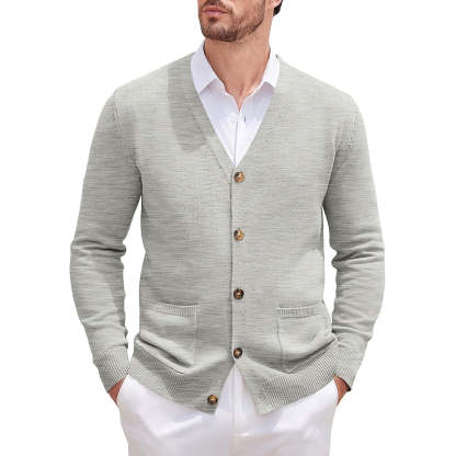 Cardigan Sweater Long Sleeve Casual V Neck Button Down Knitted