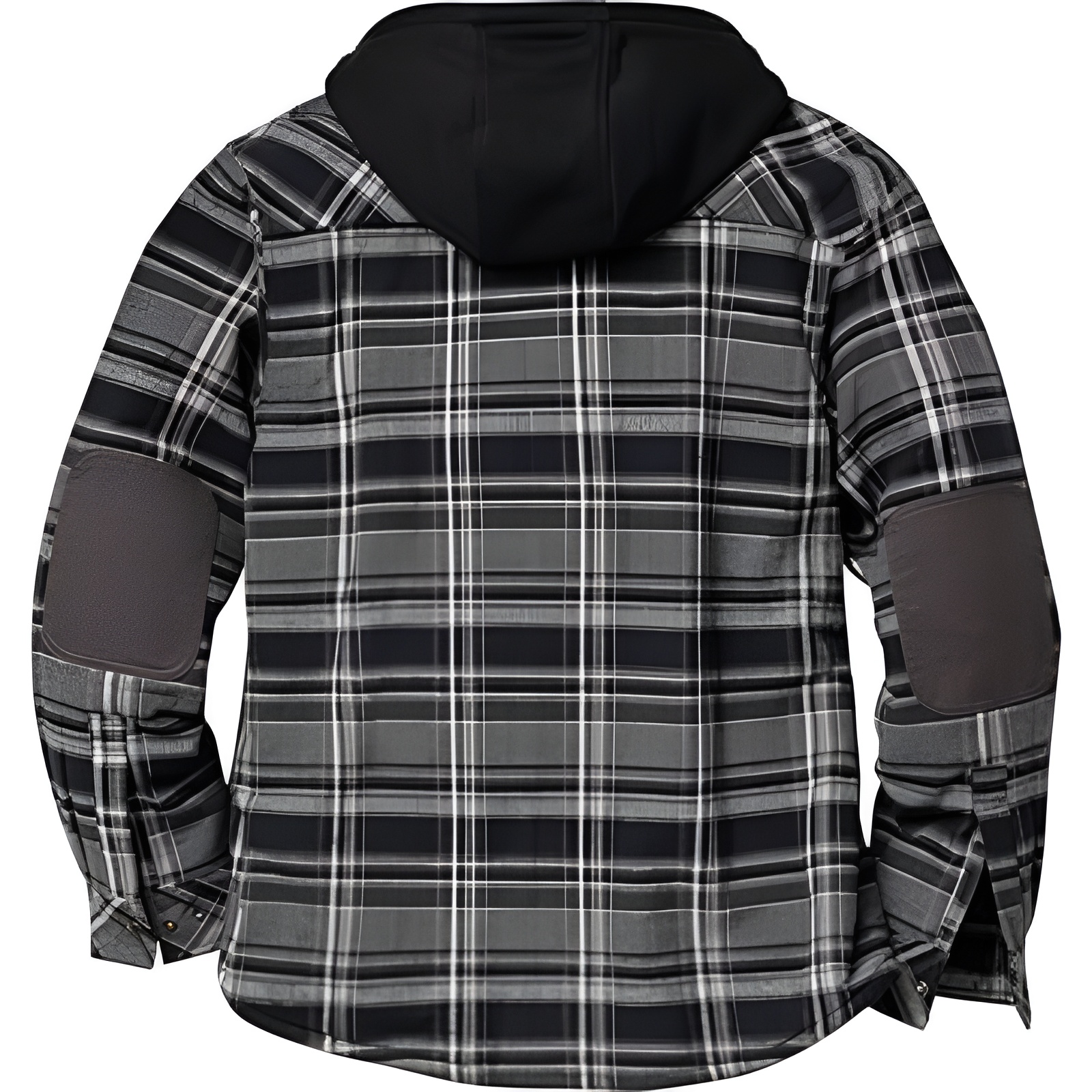 Insulated Plaid Hooded Flannel Jacket For Men