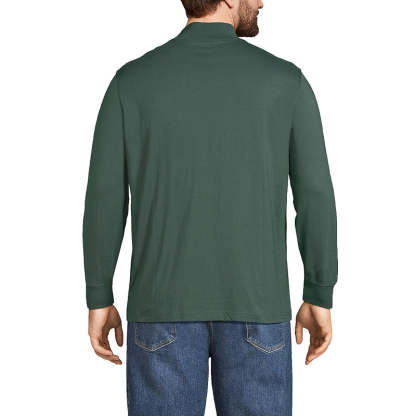 Super T Cotton Blend Mock Turtleneck