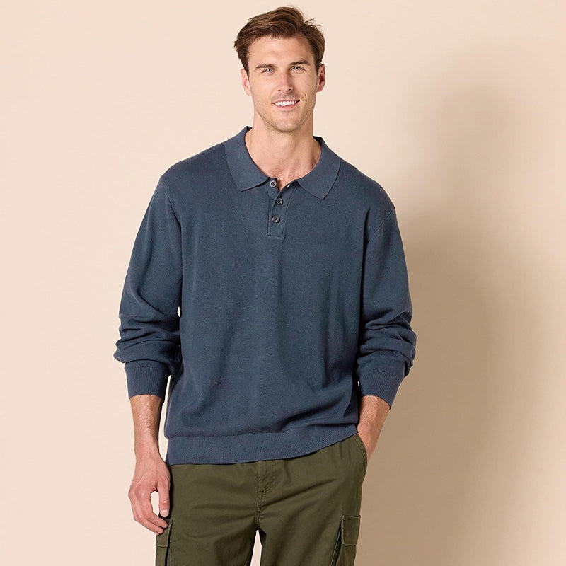 Essentials Relaxed Fit Polo Sweater