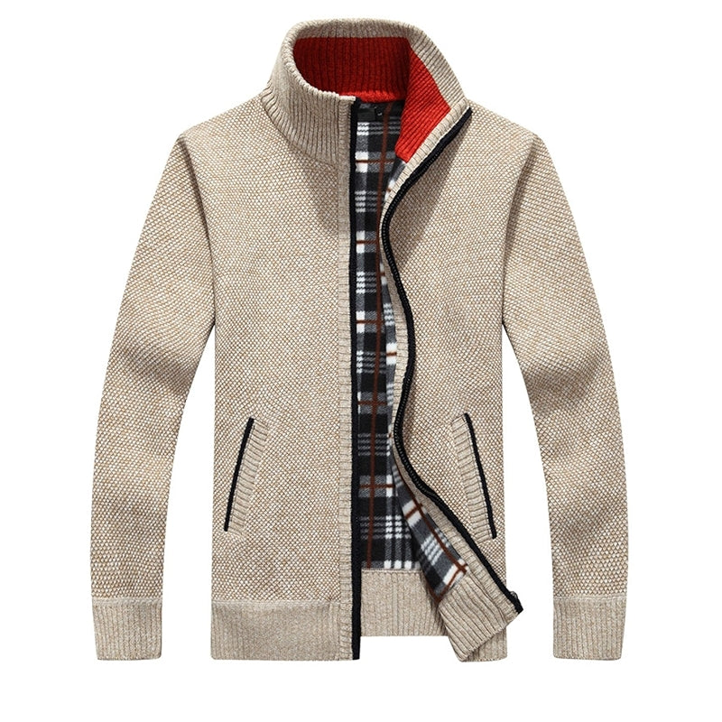 Shawl Collar Cardigan Slim Fit Button Cable Knit Sweater