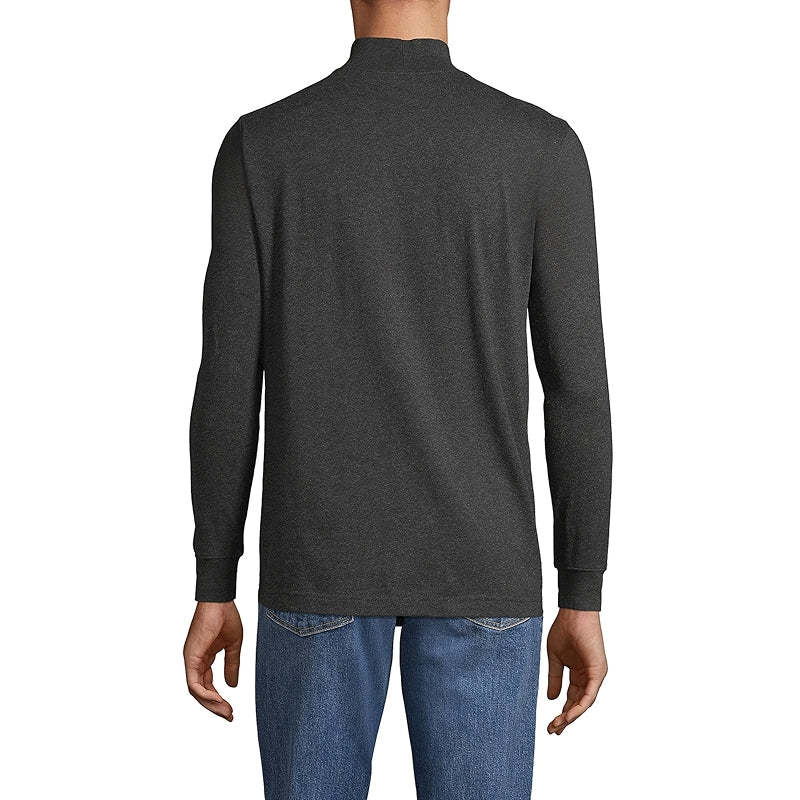 Super T Cotton Blend Mock Turtleneck